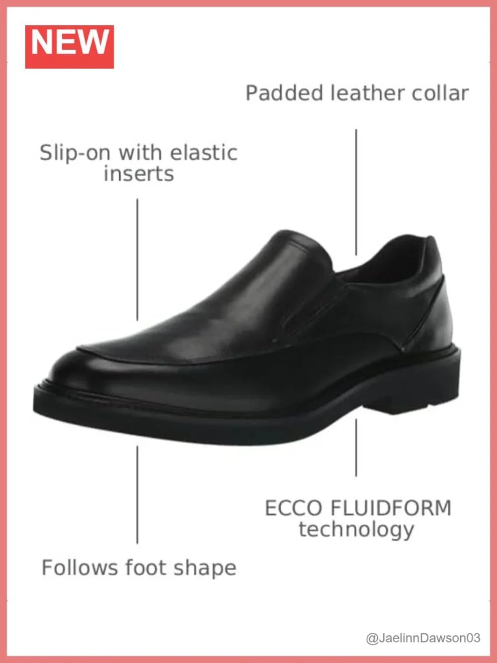 ECCO Leather Slip-On Loafers with Removable Dual-Fit Insole, Women's Formal